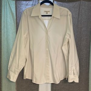 White woman’s button down